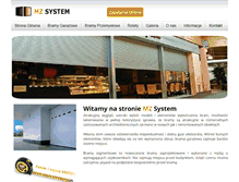 Tablet Screenshot of mzsystem.pl